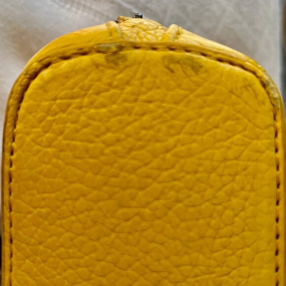 Yellow Leather Bobo Bags CA Crossbody Bag. - Zip w/Cloth Lining - Picture 8 of 8